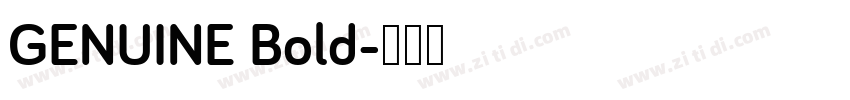 GENUINE Bold字体转换
